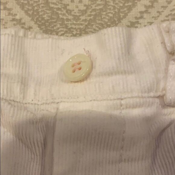 Babycottons Baby White Corduroy Floral Pants - Picture 3 of 7